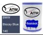 Preview: BMW, Biscay Blue, 140: 500ml Lackdose, von ATW Autoteile West.